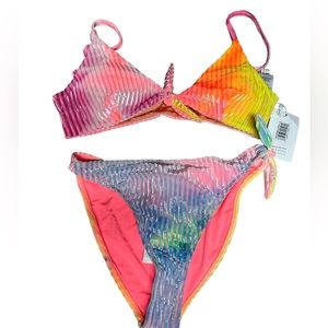 Dippin Daisys Tie Dye Carnival Bikini (Top & Bottom)